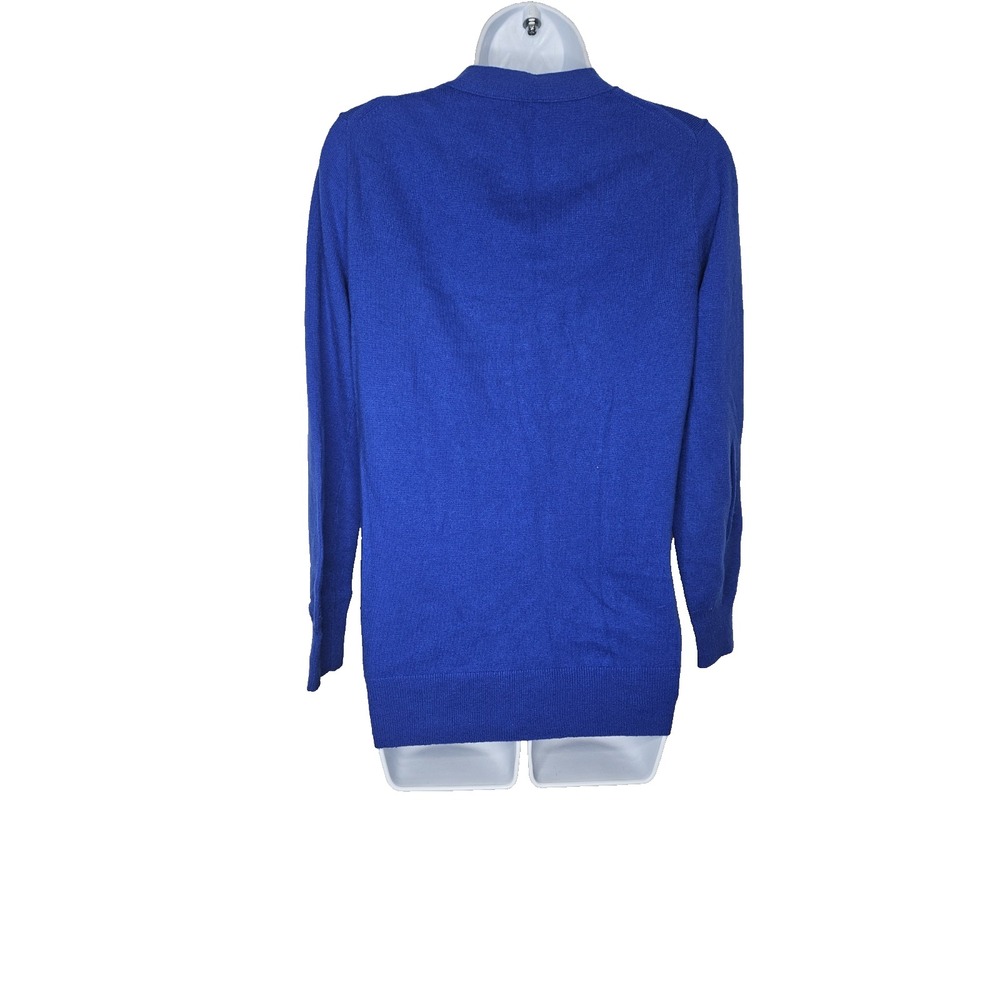 J.Crew Mercantile Blue Wool Blend Cardigan Sweater Button Front Women's XS - Picture 2 of 7